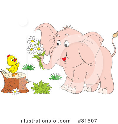 Elephant Clipart #31507 by Alex Bannykh