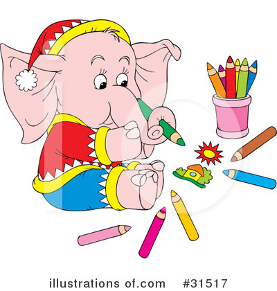 Elephant Clipart #31517 by Alex Bannykh