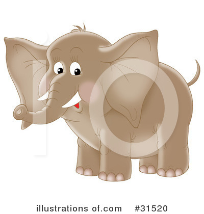 Royalty-Free (RF) Elephant Clipart Illustration by Alex Bannykh - Stock Sample #31520
