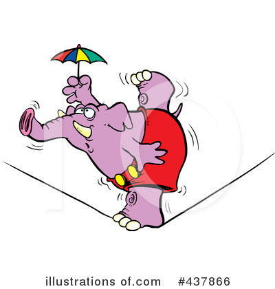 Elephant Clipart #437866 by toonaday