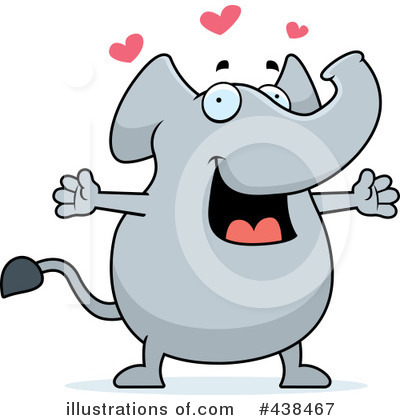 Royalty-Free (RF) Elephant Clipart Illustration by Cory Thoman - Stock Sample #438467