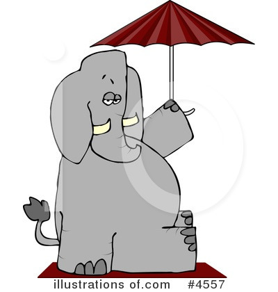 Royalty-Free (RF) Elephant Clipart Illustration by djart - Stock Sample #4557