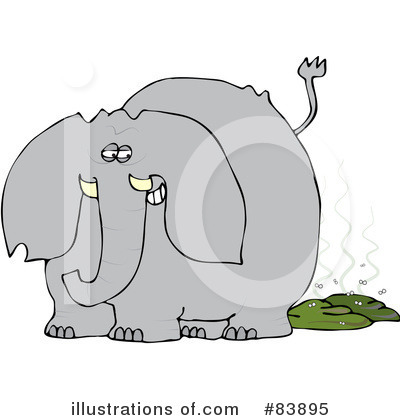 Royalty-Free (RF) Elephant Clipart Illustration by djart - Stock Sample #83895