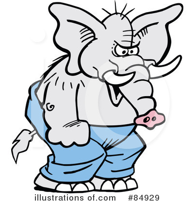 Elephant Clipart #84929 by Johnny Sajem