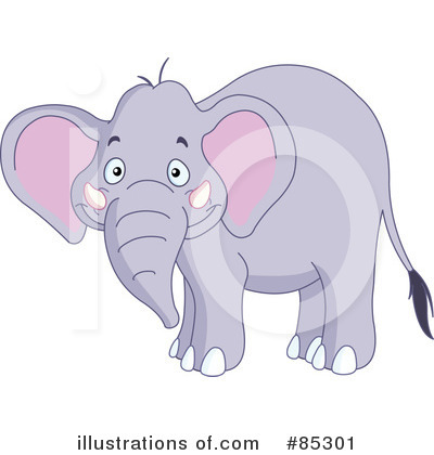 Royalty-Free (RF) Elephant Clipart Illustration by yayayoyo - Stock Sample #85301