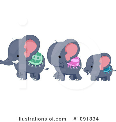 Elephant Clipart #1091334 by BNP Design Studio