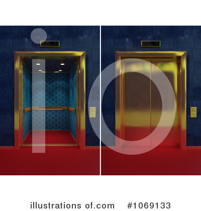Royalty-Free (RF) Elevator Clipart Illustration by stockillustrations - Stock Sample #1069133