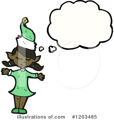 Royalty-Free (RF) Elf Clipart Illustration by lineartestpilot - Stock Sample #1203485