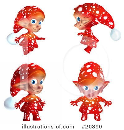 Royalty-Free (RF) Elf Clipart Illustration by Tonis Pan - Stock Sample #20390