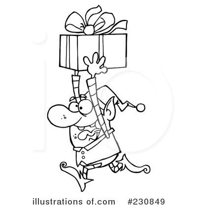 Royalty-Free (RF) Elf Clipart Illustration by Hit Toon - Stock Sample #230849
