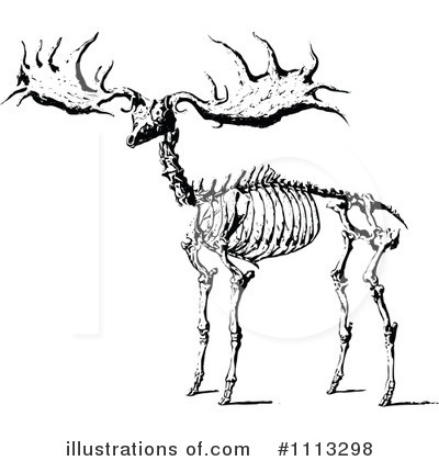 Royalty-Free (RF) Elk Clipart Illustration by Prawny Vintage - Stock Sample #1113298