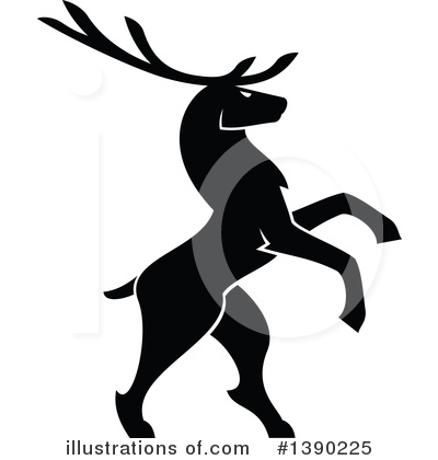 Royalty-Free (RF) Elk Clipart Illustration by Vector Tradition SM - Stock Sample #1390225