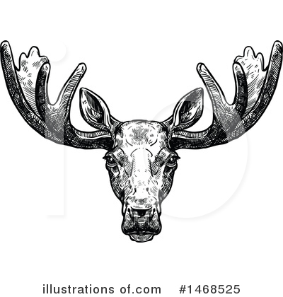 Royalty-Free (RF) Elk Clipart Illustration by Vector Tradition SM - Stock Sample #1468525