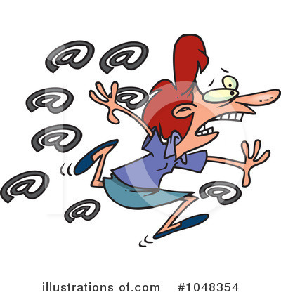 Royalty-Free (RF) Email Clipart Illustration by toonaday - Stock Sample #1048354