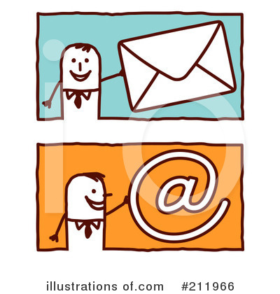 Royalty-Free (RF) Email Clipart Illustration by NL shop - Stock Sample #211966