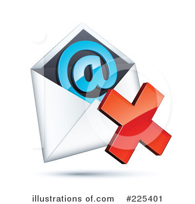 Royalty-Free (RF) Email Clipart Illustration by beboy - Stock Sample #225401