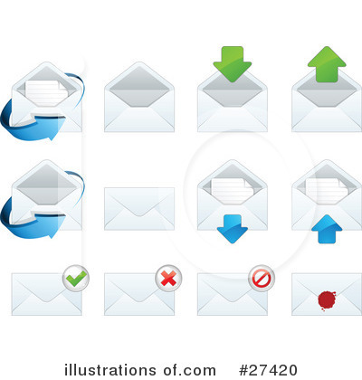 Royalty-Free (RF) Email Clipart Illustration by beboy - Stock Sample #27420