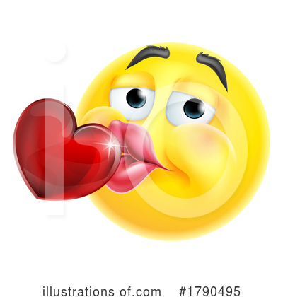 Blowing Kisses Clipart #1790495 by AtStockIllustration