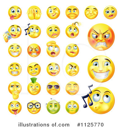 Royalty-Free (RF) Emoticons Clipart Illustration by AtStockIllustration - Stock Sample #1125770