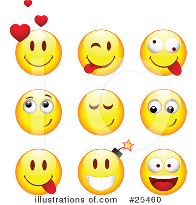Royalty-Free (RF) Emoticons Clipart Illustration by beboy - Stock Sample #25460