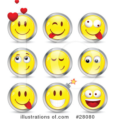 Royalty-Free (RF) Emoticons Clipart Illustration by beboy - Stock Sample #28080