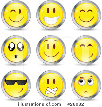 Royalty-Free (RF) Emoticons Clipart Illustration by beboy - Stock Sample #28082