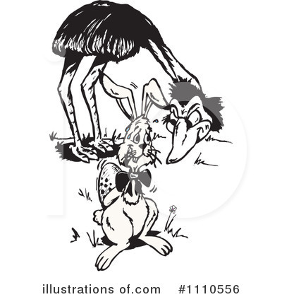 Royalty-Free (RF) Emu Clipart Illustration by Dennis Holmes Designs - Stock Sample #1110556