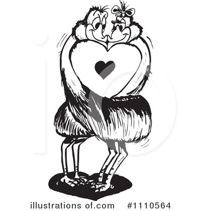 Royalty-Free (RF) Emu Clipart Illustration by Dennis Holmes Designs - Stock Sample #1110564