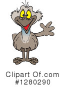 Emu Clipart #1280290 by Dennis Holmes Designs