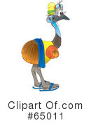 Emu Clipart #65011 by Dennis Holmes Designs