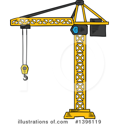 Construction Crane Clipart #1396119 by Vector Tradition SM