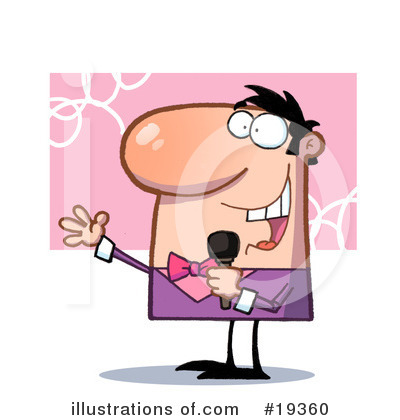Royalty-Free (RF) Entertainer Clipart Illustration by Hit Toon - Stock Sample #19360