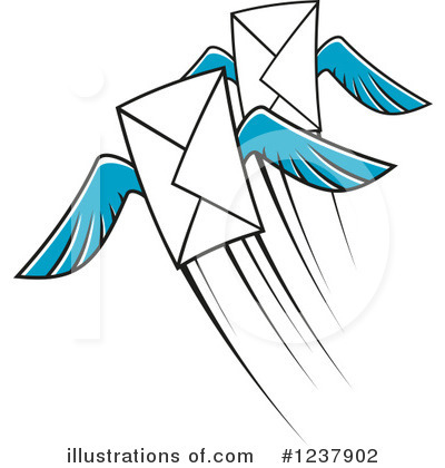 Royalty-Free (RF) Envelope Clipart Illustration by Vector Tradition SM - Stock Sample #1237902