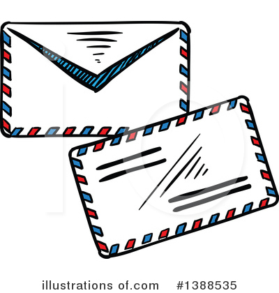 Royalty-Free (RF) Envelope Clipart Illustration by Vector Tradition SM - Stock Sample #1388535