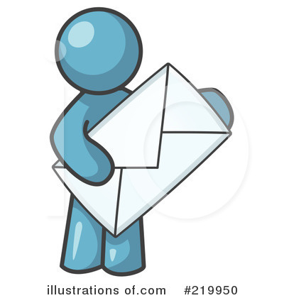 Royalty-Free (RF) Envelope Clipart Illustration by Leo Blanchette - Stock Sample #219950