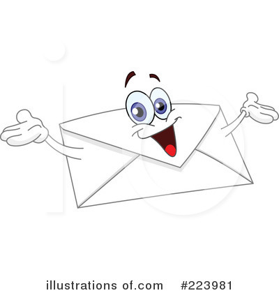 Royalty-Free (RF) Envelope Clipart Illustration by yayayoyo - Stock Sample #223981