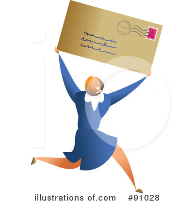 Royalty-Free (RF) Envelope Clipart Illustration by Prawny - Stock Sample #91028