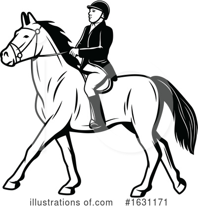 Jockey Clipart #1631171 by Vector Tradition SM