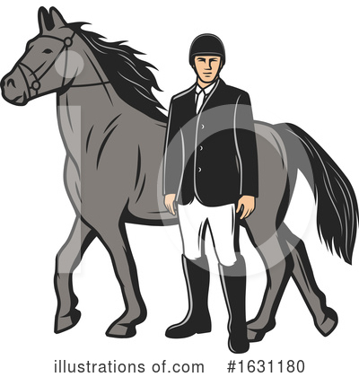 Jockey Clipart #1631180 by Vector Tradition SM