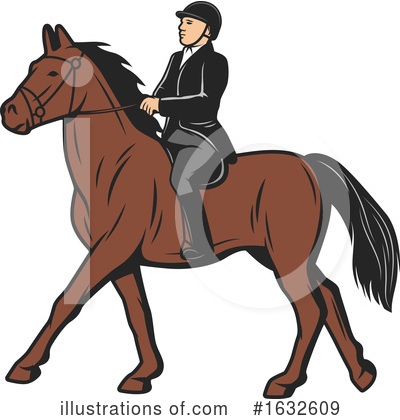 Jockey Clipart #1632609 by Vector Tradition SM