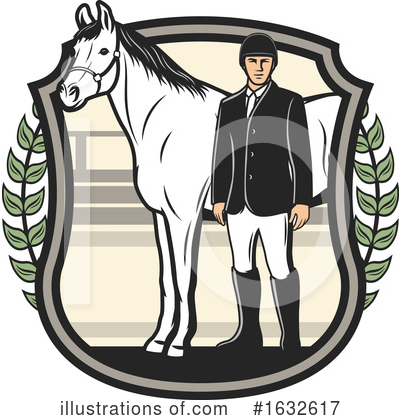 Jockey Clipart #1632617 by Vector Tradition SM