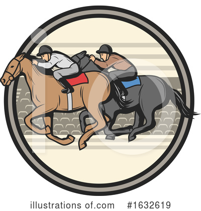 Jockey Clipart #1632619 by Vector Tradition SM