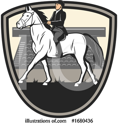 Royalty-Free (RF) Equestrian Clipart Illustration by Vector Tradition SM - Stock Sample #1680436