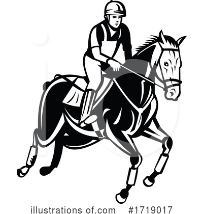 Royalty-Free (RF) Equestrian Clipart Illustration by patrimonio - Stock Sample #1719017
