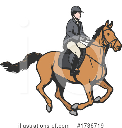 Royalty-Free (RF) Equestrian Clipart Illustration by Vector Tradition SM - Stock Sample #1736719
