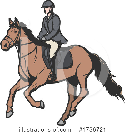 Royalty-Free (RF) Equestrian Clipart Illustration by Vector Tradition SM - Stock Sample #1736721