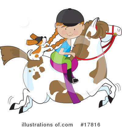 Horseback Riding Clipart #17816 by Maria Bell