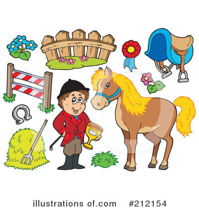 Royalty-Free (RF) Equestrian Clipart Illustration by visekart - Stock Sample #212154