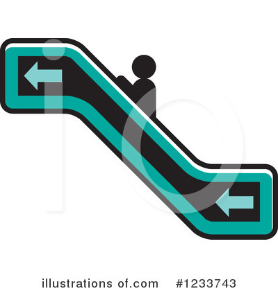 Royalty-Free (RF) Escalator Clipart Illustration by Lal Perera - Stock Sample #1233743