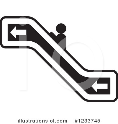 Royalty-Free (RF) Escalator Clipart Illustration by Lal Perera - Stock Sample #1233745